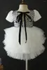 Robes de fille Robe de princesse en couches tutu 1ère anniversaire pour enfants fête pour filles vestiges de robe de bal 9m- 5 ans