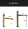 Bathroom Sink Faucets Black/Nickel Tap Faucet Brushed Gold Brass Basin Cold And Water Mixer Deck Mounted