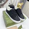 New ace Italy Luxury Sneakers Platform Low Uomo Donna Scarpe Casual Dress Scarpe da ginnastica Ricamato Ace Bee Bianco Verde Rosso 1977 Stripes Scarpe da uomo Walking Sneaker 1.25 077