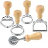 Baking Tools Ravioli Stamp Maker Cutter Pastry Roller Rolling Wheel Pasta Mold Press Dumpling Lasagna Pierogi Dough Cookie Pie Crust Making