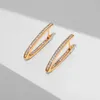 Dangle Earrings Fashion 18K Gold Hoop 도착 판매 약혼 후프 보석 파티 선물