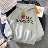 Hoodies femininos hamster mulheres y2k estética harajuku gráfico estilo coreano roupas hoddies feminino kawaii treino