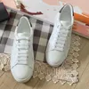 Fashion White Trainers Sneakers Dress Shoes Designer Loafers Basic Classic Casual shoes Embossed Leather sneakers Lace up loafers womens Runner Sports shoes