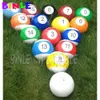 wholesale 10x5m (33x16.5ft) Red Giant Inflatable Snooker Table Inflatable Snooker Football Field Soccer Pool Table For Indoor Outdoor Interactive Game