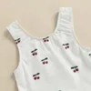 Rompertjes CitgeeSummer peuter babymeisje badmode streep / effen kleur printpatroon mouwloos badpak bodysuit kleding