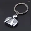 Keychains Fashion Metal Angel Key Chain Men Women Couple Car Ring Waist Hanging Gospel Keychain Lovers Group Gift Jewelry