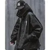 Vestes pour hommes Printemps Tendance Fonctionnelle Vent Col Haut Manteau Lâche À Capuche Veste De Travail Vêtements Harajuku Hiphop Safari Style Vêtement Extérieur