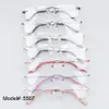 Sunglasses Frames Whole- 5507 Whole s 50 Piece lot Rimless Memory Titanium Hinged Optical Eyeglasses Spectacles1321l