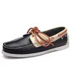 Genuine Suede Leather Docksides Classic Boat Shoes Loafers Shoes Unisex Handmade shoes High Quality Mens Casual 240118