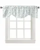 Curtain Leaves Lines Short Window Adjustable Tie Up Valance For Living Room Kitchen Drapes