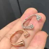 Romantische Damesringen Luxe Diamanten Kalebas Ring Voor Mannen Designer Sieraden Mode Open Ring Dames 925 Zilver Feest Huwelijksgeschenken Nieuw -3