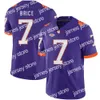 James NCAA Clemson Tigers Football Jersey Frank Ladson Jr.Amari Rodgers Tee Higgins N'importe quel numéro de nom Hommes Jeunes Cousu Jers H High igh