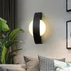 مصباح الجدار LED Acrylic Light for Bedside Foyer Aisle Staircase Kitchen Resident Room Room Roilway Loft Porch Gallery Indoor Home