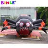 wholesale 8mW (26ft) With blower giant inflatable halloween spider/black spider animal for the roof Toys Haunted decoration