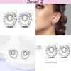 Boucles d'oreilles créoles originales en argent Sterling 925, multi-styles pour femmes et filles, fête de mariage, pavé scintillant, CZ, bijoux tendance