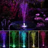 ديكورات حديقة عائمة النافورة الشمسية مضخة 6 أنماط الماء لوحة LED LED LED Bird Bird Bath Garden PONT DRO DHZVT