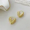 Hoepel Oorbellen Leuke Trendy Liefde Hart Voor Vrouwen Meisjes Goud Zilver Kleur Metalen Druppel Oorbel Mode Eenvoudige Partij Sieraden Gift 2024