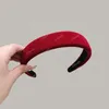 Hair Accessories Red Velvet Bow Headband Female 2024 Christmas Headwear National Day Children's