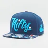 Bollmössor Nifty Snapback Cap Bubbles Blue Baseball Hat Puff broderi German Car Calture Inspired Street Style Headwear