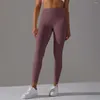 Pantaloni attivi Yoga Double Sided Matte Traspirante Leggings sexy a vita alta Abbigliamento sportivo Fitness Abbigliamento rosa