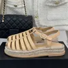 Round Toe Braid Sandals Women Shoes Summer Straw Thick Soled Platform Shoes For Woman Sweet Casual Party Shoes Femme
