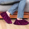 5Pair Shoe Cover Flanell Thicken Reazoble Dustproakt Portable Home Indoor Shoes Protector Cover Dust Proof Accessories 240130