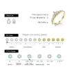 Anneaux de mariage Attagems Pear Cut 5XM Au750 Solide 18K 14K 10K Bague Moissanite en or jaune pour femmes hommes passés le diaomnd fiançailles D DHZ8L