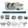 Plates Serving Table Dinner Set Soup Charger Plate Sets Dinnerware Porcelain Dishes Platos De Cena Kitchen Breakfast HY