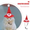 Katze Kostüme Haustier Kopfbedeckung Hund Cosplay Hut Entzückende Weihnachtsmütze Stricken Weihnachten Dress Up Kopfschmuck Welpen Kopfbedeckung