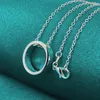 Pendants 925 Colliers lisses de cercle rond en argent sterling 16-30 pouces pour femme de fiançailles de mariage bijoux