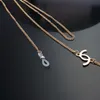 الأزياء Desig Metal Letters Chain eleglant Womens Sunglants Sunglass String String Lanyord Rope Multi-Types Luxiy Desin FCCGVL Goggles