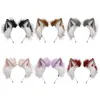 Party Supplies Womens Lolita Plush Hair Ornaments Animal Cat Ears Halloween Hoops Anime Cosplay Fancy Props