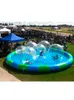 6mx0,6 m rotondo grande piscina gonfiabile colorata per palline da passeggiate in acqua estiva che pesca le palline zorb giochi