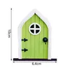 Garden Decorations Cute Miniature Window Door Wooden Fairy Gnome Tale Gate Garden Lawn Ornament And Home Decoration Drop Delivery Home Dhhli