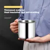 Tasses 200ml en acier inoxydable tasse à café tasse à café camping thé en métal portable gobelet à lait eau