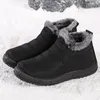 Stövlar herrarbete vinterskor för män vattentät snö fotled bota maskulina stövlar par sneakers