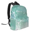 Sac à dos vert herbe fleur papillon femmes homme sacs à dos étanche voyage école pour étudiant garçons filles sacs pour ordinateur portable Mochilas