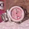 Relógio de moda automático movimento mecânico pulseira mulheres homens relógios de diamante relógios de pulso2343