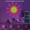 Stringhe 2024 Luce di Natale Smart Fata Fuochi d'artificio Bluetooth Striscia Festone Parete di casa Camera da letto Decorazione della sala computer Lampada per feste