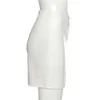 Faldas de cintura alta de cuero Pu para mujer, minifalda ajustada a la cadera, ropa de calle Punk, otoño e invierno, 2024