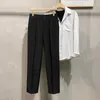 Trajes para hombres 2024 verano otoño pantalones casuales hombres delgados negocios estiramiento delgado cintura elástica jogger coreano estilo clásico pantalones masculino F36