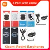 2 Stück Xiaomi Redmi AirDots 2 Buds 3 Lite mit Kabel, echte kabellose Kopfhörer, Bluetooth-Kopfhörer, Ladehülle, Ohrhörer im Großhandel