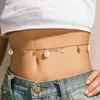 Andra smyckesuppsättningar Punk Tassels Shell Star Pendant Charm Sexig kropp Midja Kedjor Kvinnor Multi Lay Belly Belt Chain Summer Bikini Beach Jewelry Y022 YQ240204