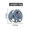 Broches Anime yu-gi-oh yeux bleus blanc Dragon broche émail broche jeu périphériques Badges revers sacs à dos bijoux accessoires cadeau