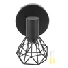 Wall Lamp Adjustable Base Industrial Black Style Durable Structure Fashionable Holder Easy Clean For Bedroom E14 Bulb