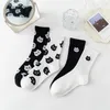 Women Socks Women's Cute Cat Black White Lovely Kitten Casual Christmas Gift Sokken Dropship