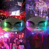 Zapasy imprezy kolorowe okulary Świetny kostium Dekoracyjne światło LED do dorosłych baru KTV Halloween Dzieci świetliste zabawki