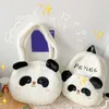 School Bags Animal Panda Backpack Plush Korean Style Cartoon Messaage Bag Shoulder Large Capacity Students Girls/Female