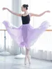 Stage Wear Ballet Mousseline de soie Longue Tutu Rouge Mesh Adulte Ballerine Swan Lake Latin Danse Moderne Tulle Taille Élastique Jupe Tutus En Gros