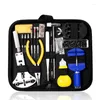 Kit di riparazione per orologi 122/161 pezzi Kit di strumenti Gruppo apriscatole Manutenzione custodia posteriore Parti del creatore Sostituzione della batteria